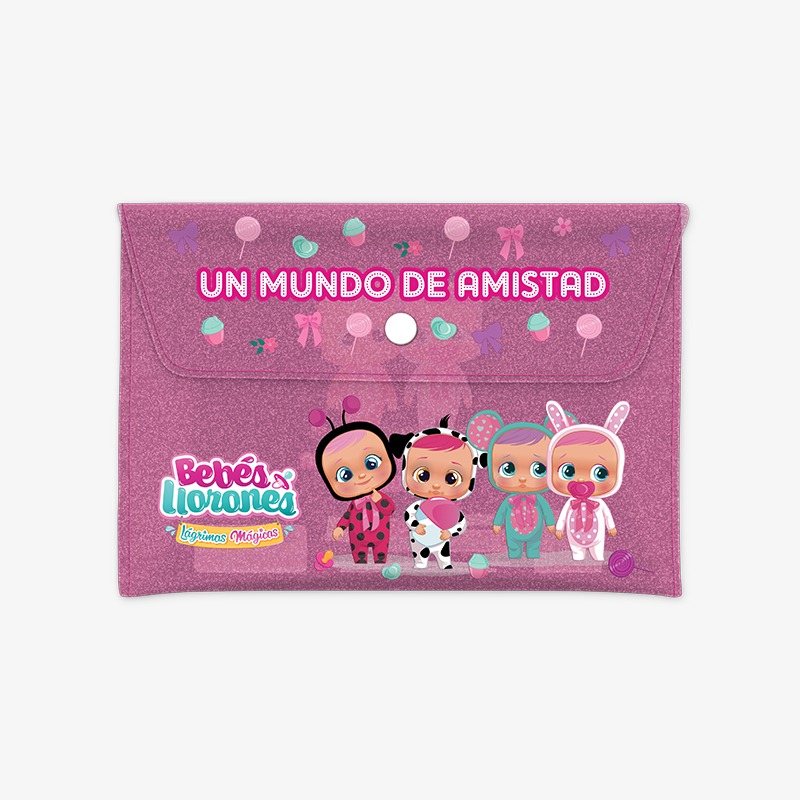 Canopla sobre mediano glitter Cry Babies