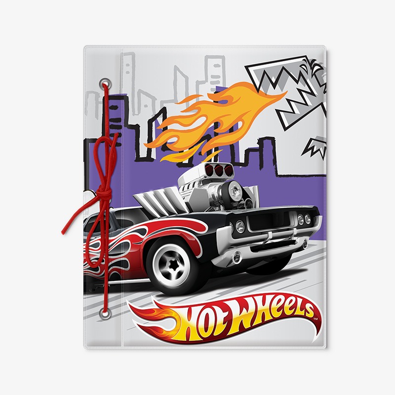 Carpeta con cordón N°3 PVC Hot Wheels - Imagen 2