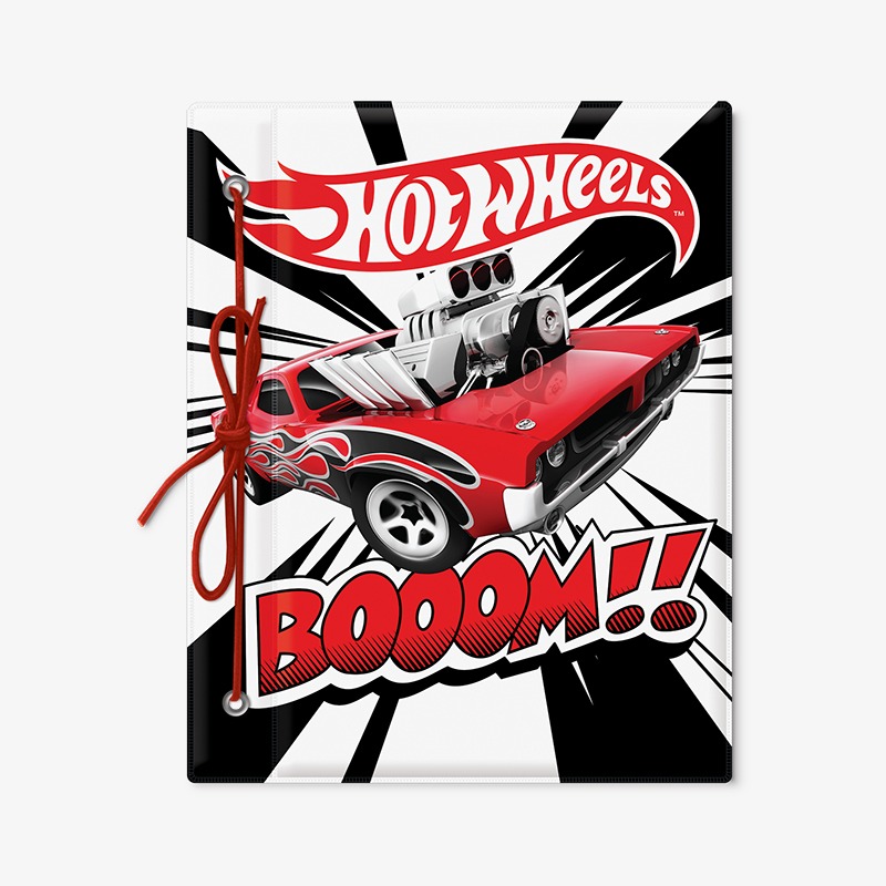 Carpeta con cordón N°3 PVC Hot Wheels - Imagen 3