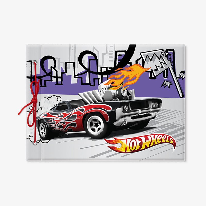 Carpeta con cordón N°5 PVC Hot Wheels - Imagen 2