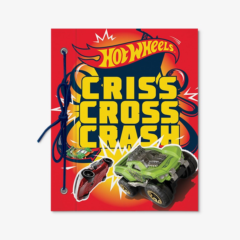 Carpeta con cordón N°3 cartoné Hot Wheels - Imagen 2