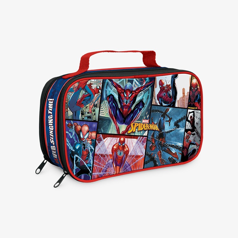 Canopla rectangular doble cierre y solapa grande PVC Spider-Man