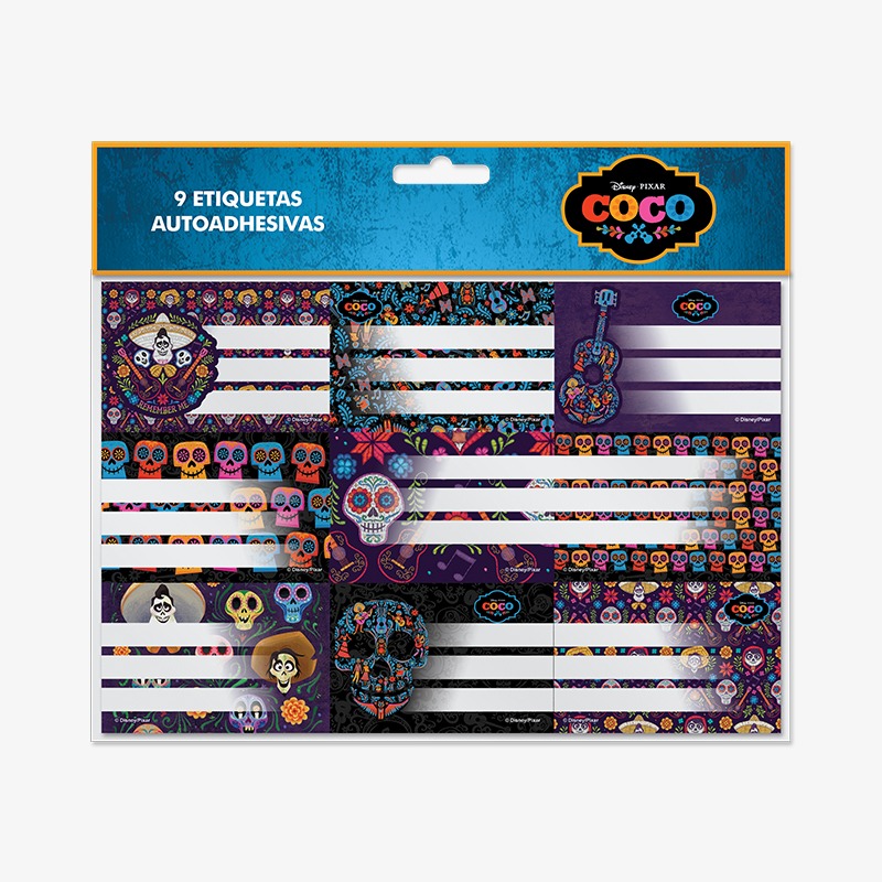 Etiquetas autoadhesivas x 9 Coco