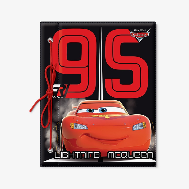 Carpeta con cordón N°3 PVC Cars