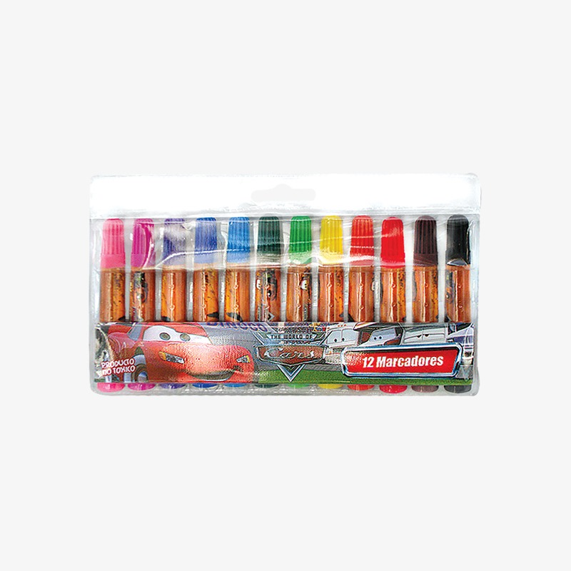Marcadores gruesos x 12u. Cars