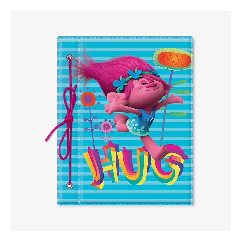 Carpeta con cordón N°3 PVC Trolls