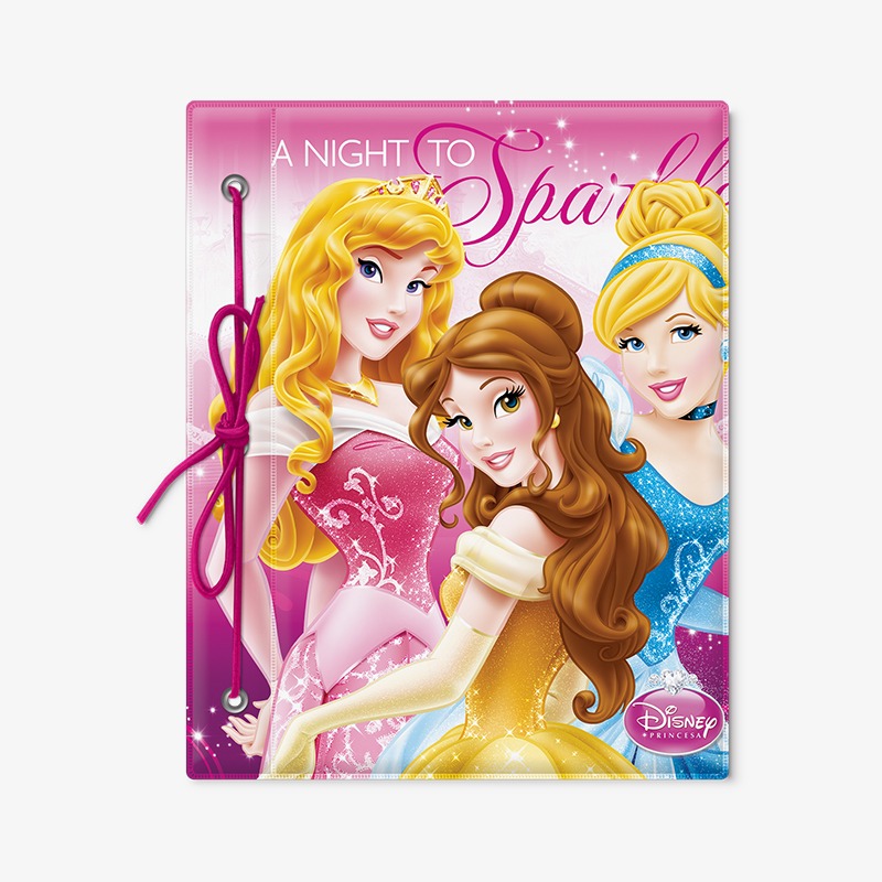 Carpeta con cordón N°3 PVC Princesas