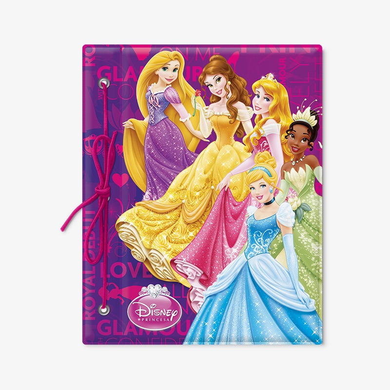Carpeta con cordón N°3 PVC Princesas - Imagen 3