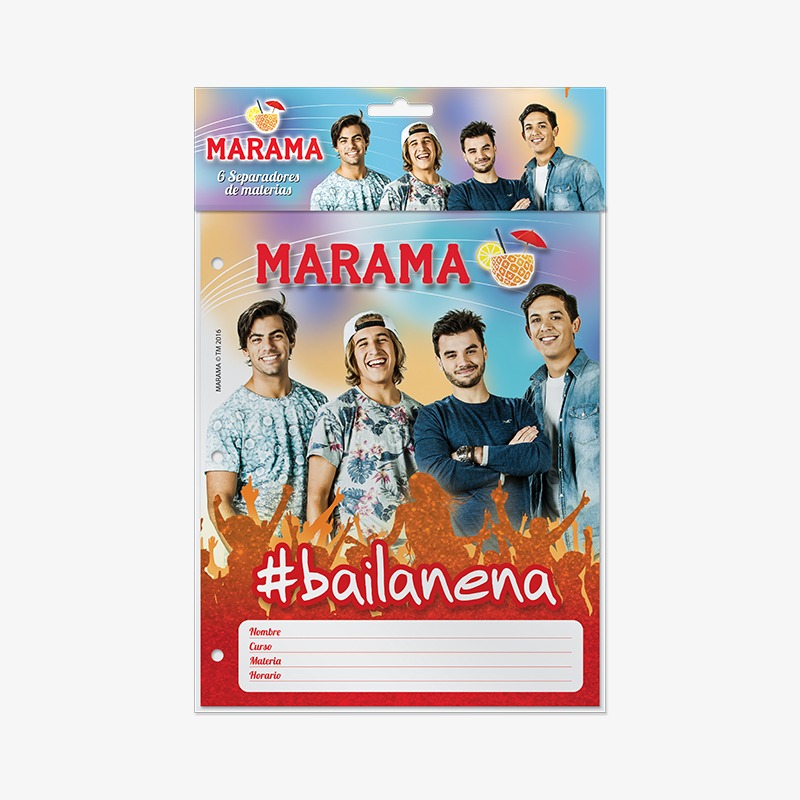 Separadores N°3 x 6 hojas Marama