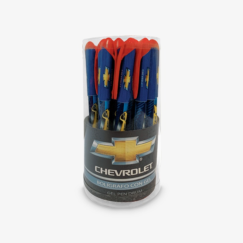 Bolígrafo con gel en pote x 24u. Chevrolet