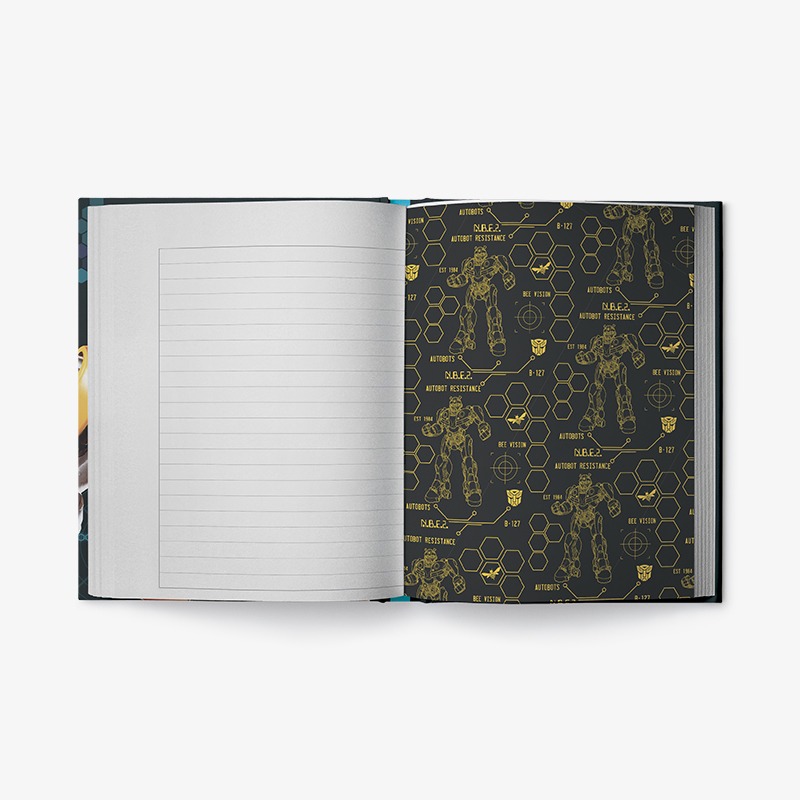 Cuaderno escolar tapa dura 48H. Transformers - Imagen 4