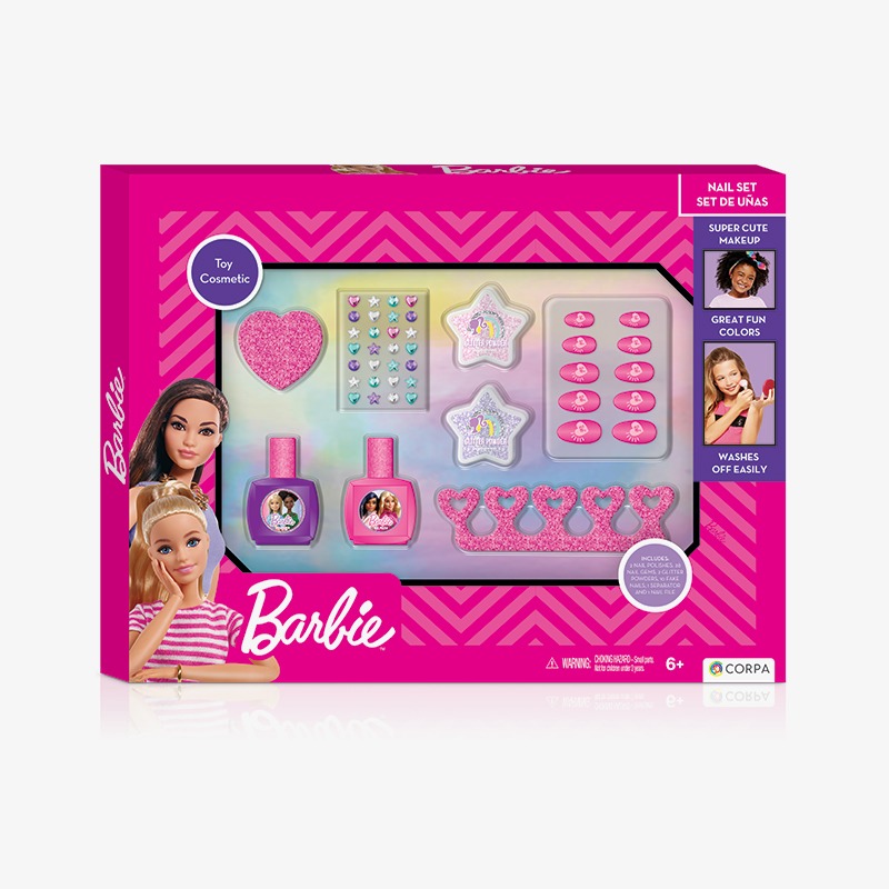 Set de uñas grande Barbie