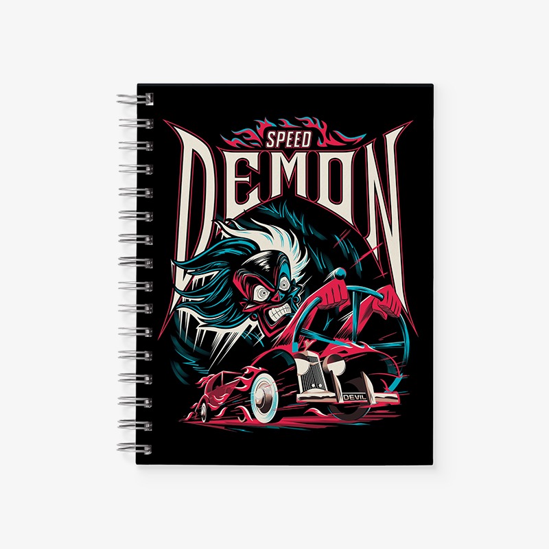 Cuaderno escolar tapa flexible espiral 96H. Villains
