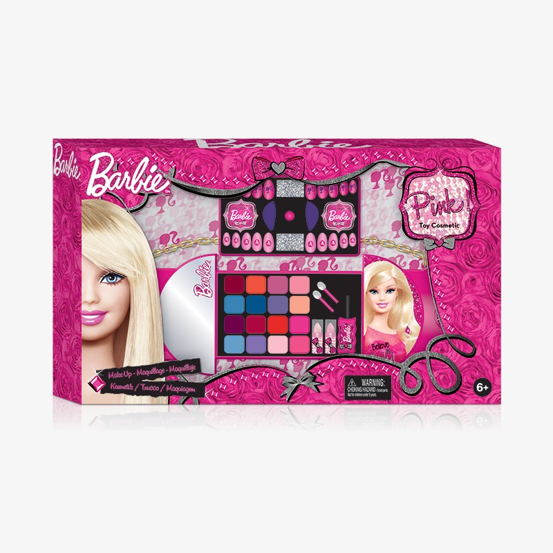 Cartera desplegable doble con maquillaje Barbie