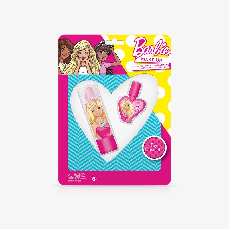 Esmalte + brillo labial Barbie