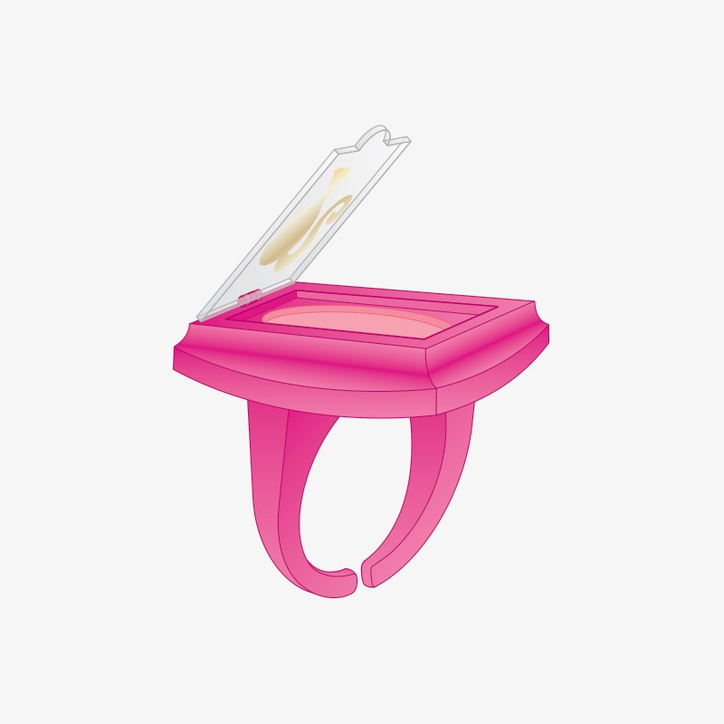 Anillo con brillo labial Barbie - Imagen 2