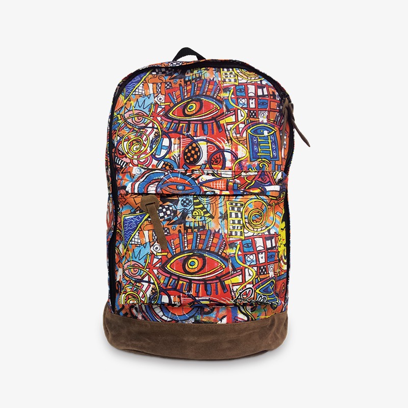 Mochila base simil gamuza 18" Rolim