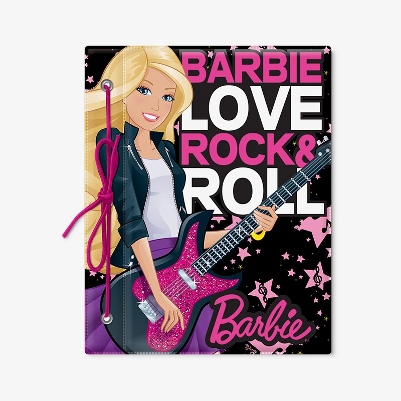 Carpeta con cordón N°3 PVC Barbie - Imagen 2
