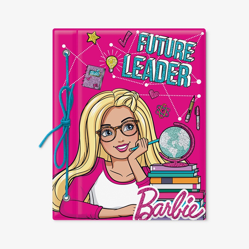 Carpeta con cordón N°3 PVC Barbie