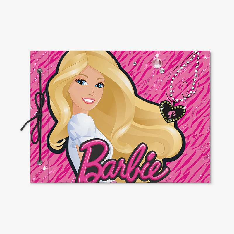 Carpeta con cordón N°5 cartoné Barbie - Imagen 2