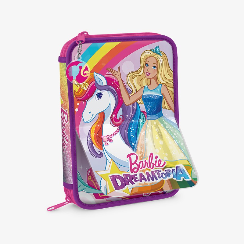 Canopla 2 pisos tapa reversible satén Barbie