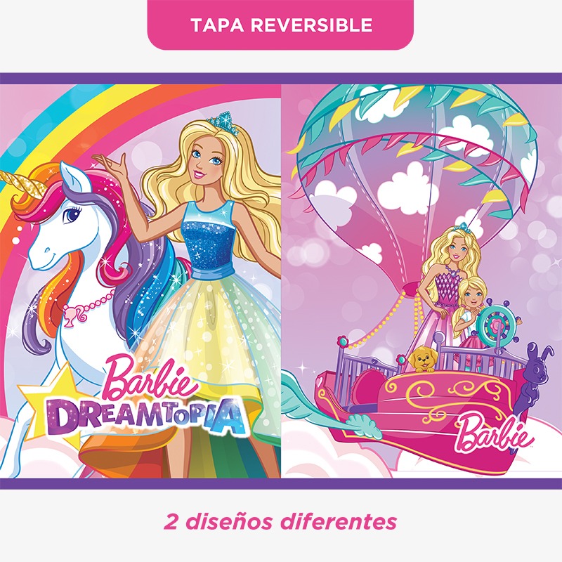 Canopla 2 pisos tapa reversible satén Barbie - Imagen 2