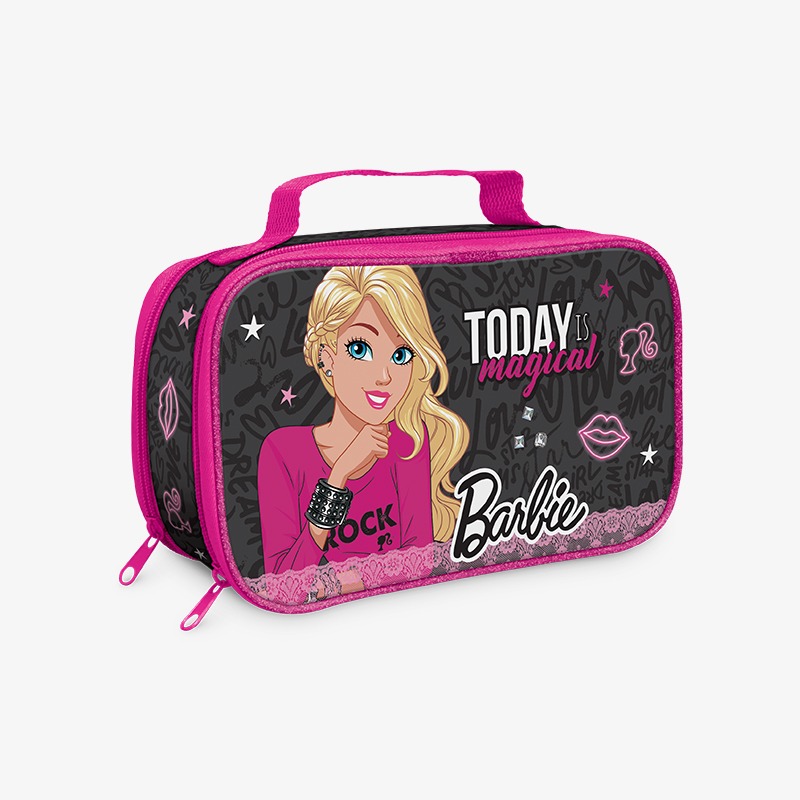 Canopla rectangular doble cierre y solapa grande PVC Barbie