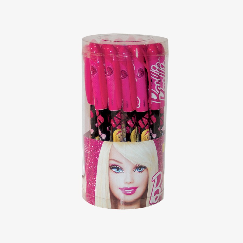 Bolígrafo con gel en pote x 24u. Barbie