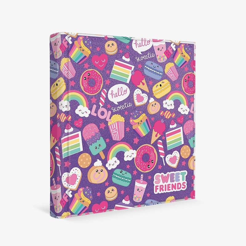 Carpeta 3 anillos cartoné deluxe Sweet Friends
