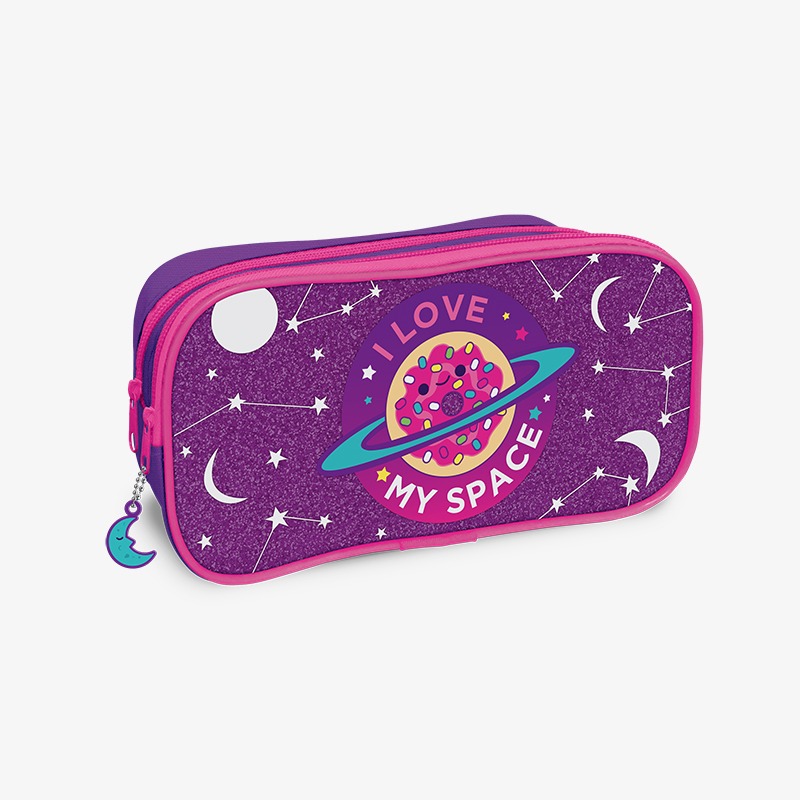 Canopla rectangular doble cierre PVC con fondo especial Sweet Galaxy
