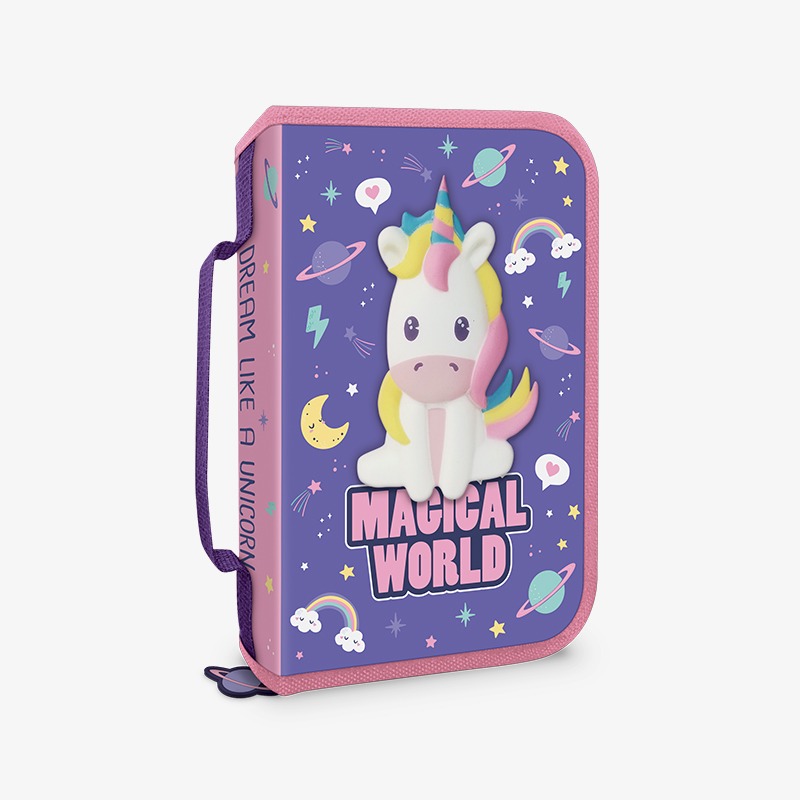 Canopla desplegable con cierre y squishy Magical World