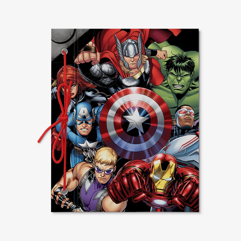 Carpeta con cordón N°3 cartoné Avengers
