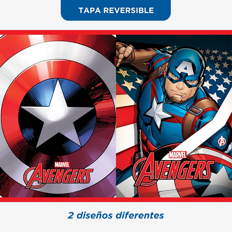 Canopla 2 pisos tapa reversible PVC Avengers - Imagen 2
