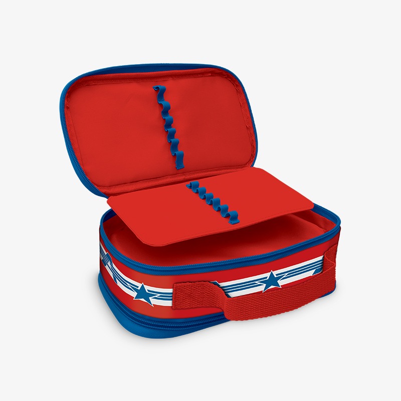 Canopla rectangular doble cierre y solapa grande PVC Avengers - Imagen 2
