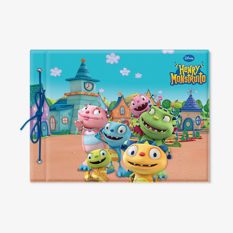 Carpeta con cordón N°5 PVC Henry Monstruito