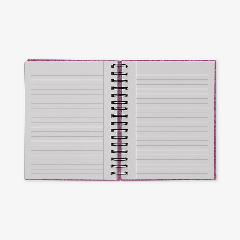 Cuaderno escolar tapa flexible espiral 96H. glitter Power Rainbow - Imagen 2