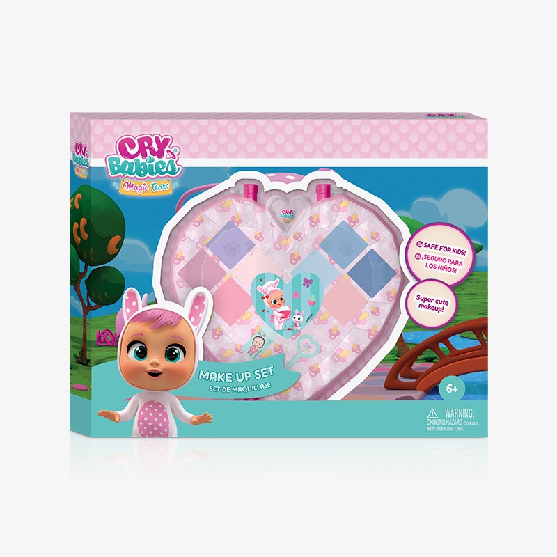 Corazón facetado con maquillaje Cry Babies