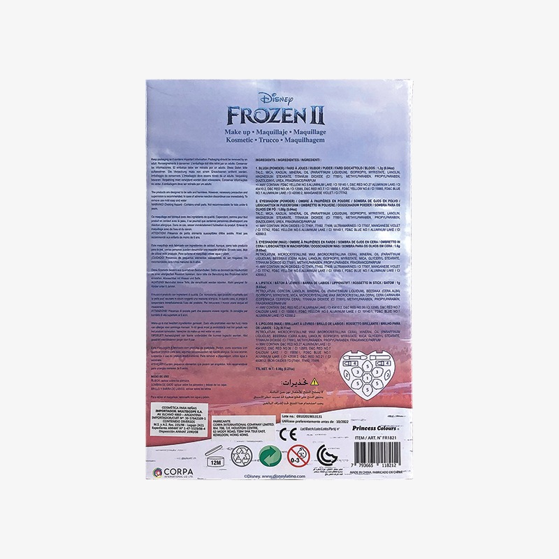 Corazón con maquillaje Frozen - Imagen 3