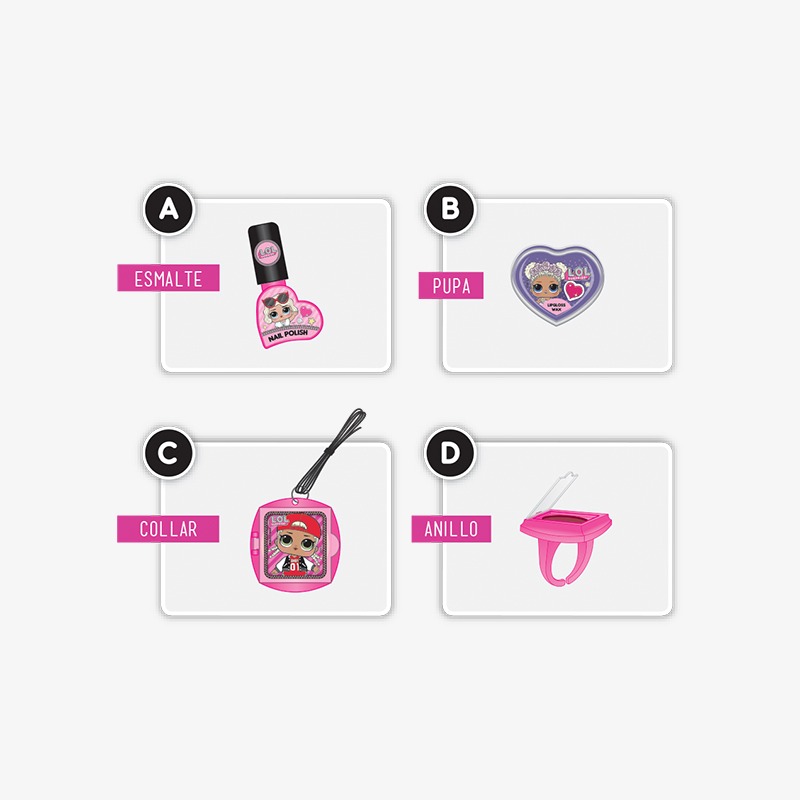 Cosmética sorpresa chica x 12u. LOL Surprise - Imagen 3