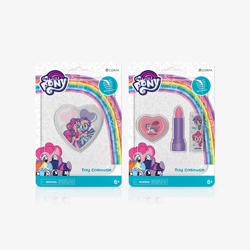 Pupa corazón y labial + mini pupa My Little Pony