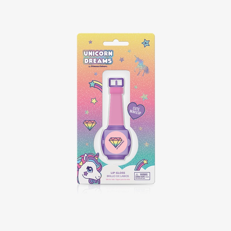 Reloj con brillo labial Unicorn Dreams