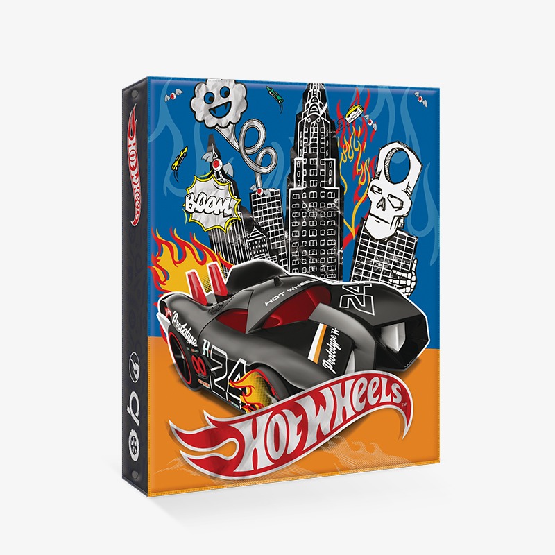Carpeta 3 anillos PVC Hot Wheels - Imagen 3