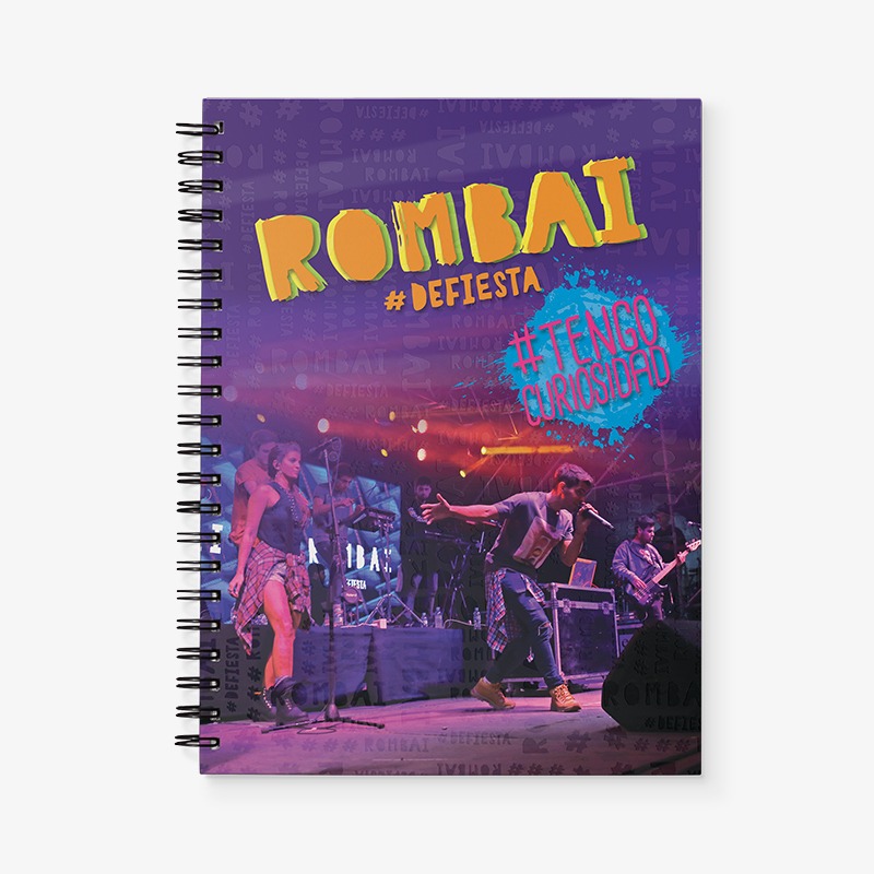 Cuaderno universitario tapa emplacada 80H. Rombai