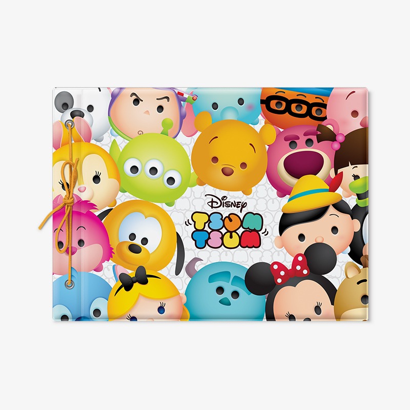 Carpeta con cordón N°5 PVC Tsum Tsum