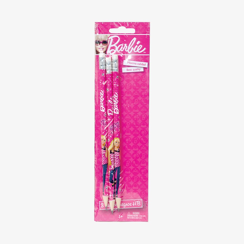 Lápices negros x 3u. Barbie