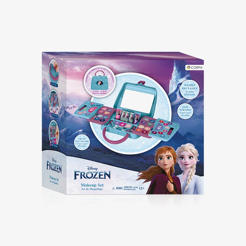 Cartera desplegable 5 pisos con maquillaje Frozen