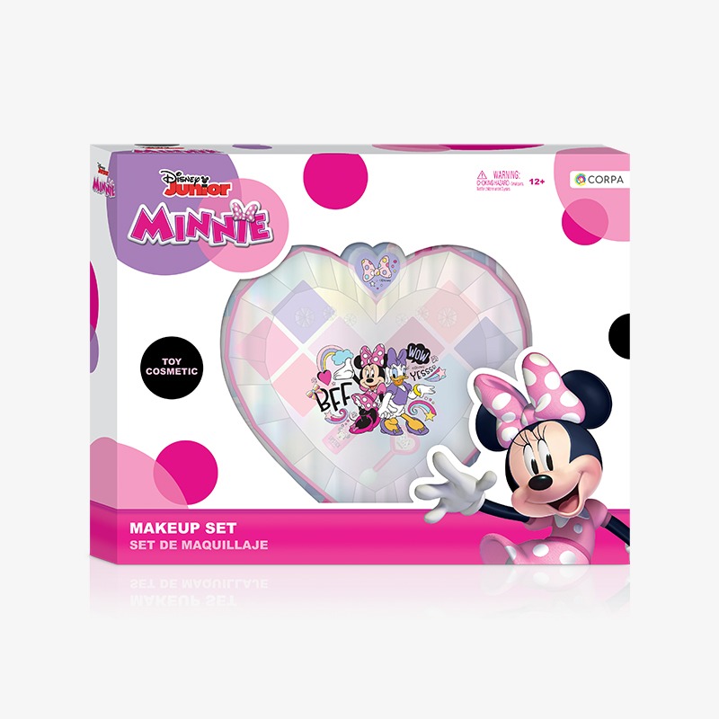 Corazón facetado con maquillaje Minnie