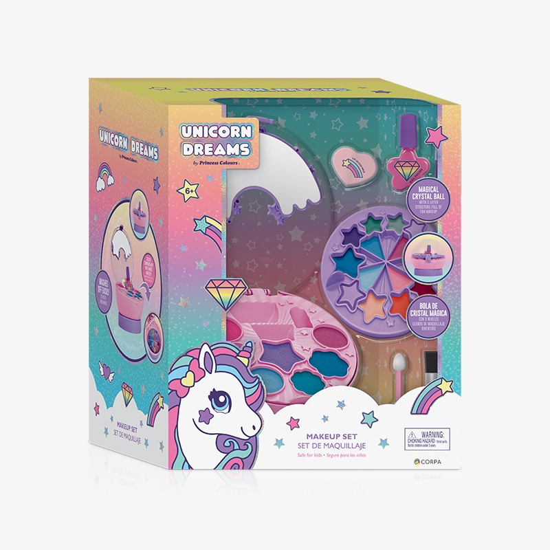 Bola de cristal con maquillaje Unicorn Dreams