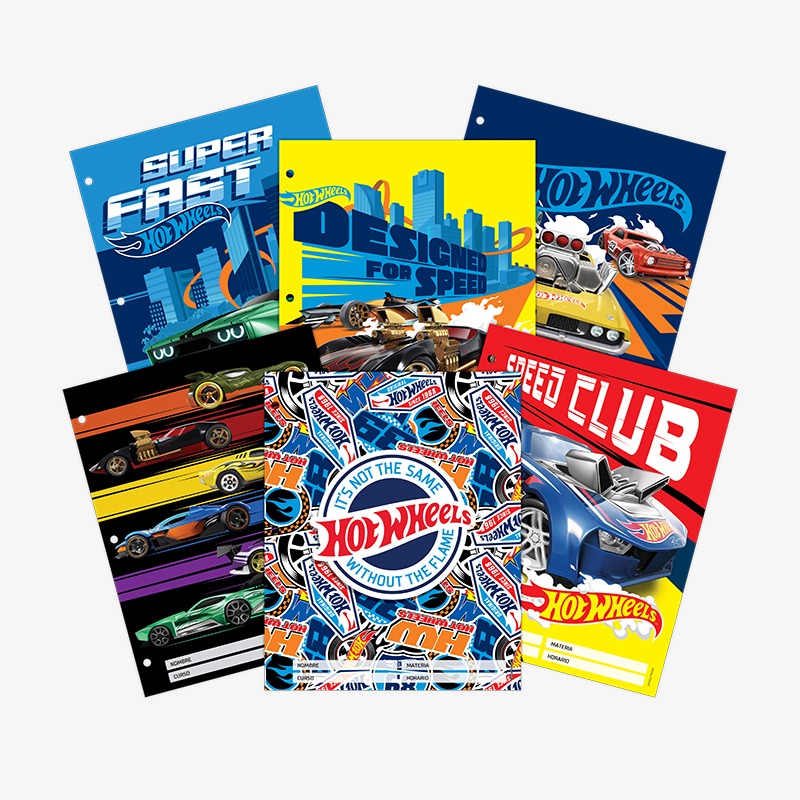 Separadores N°3 x 6 hojas Hot Wheels - Imagen 2