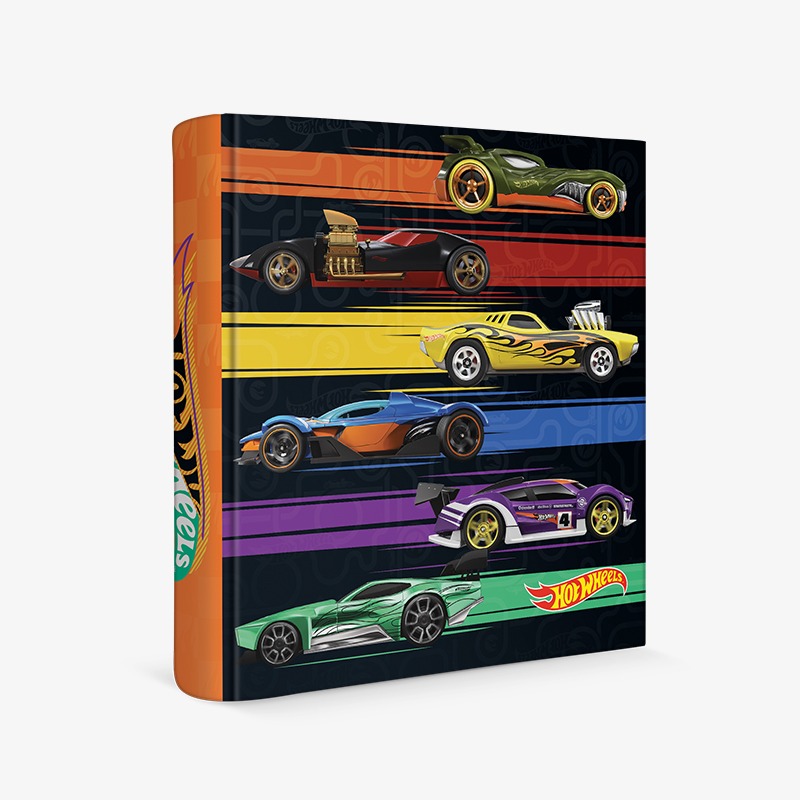 Carpeta 3 anillos cartoné Hot Wheels